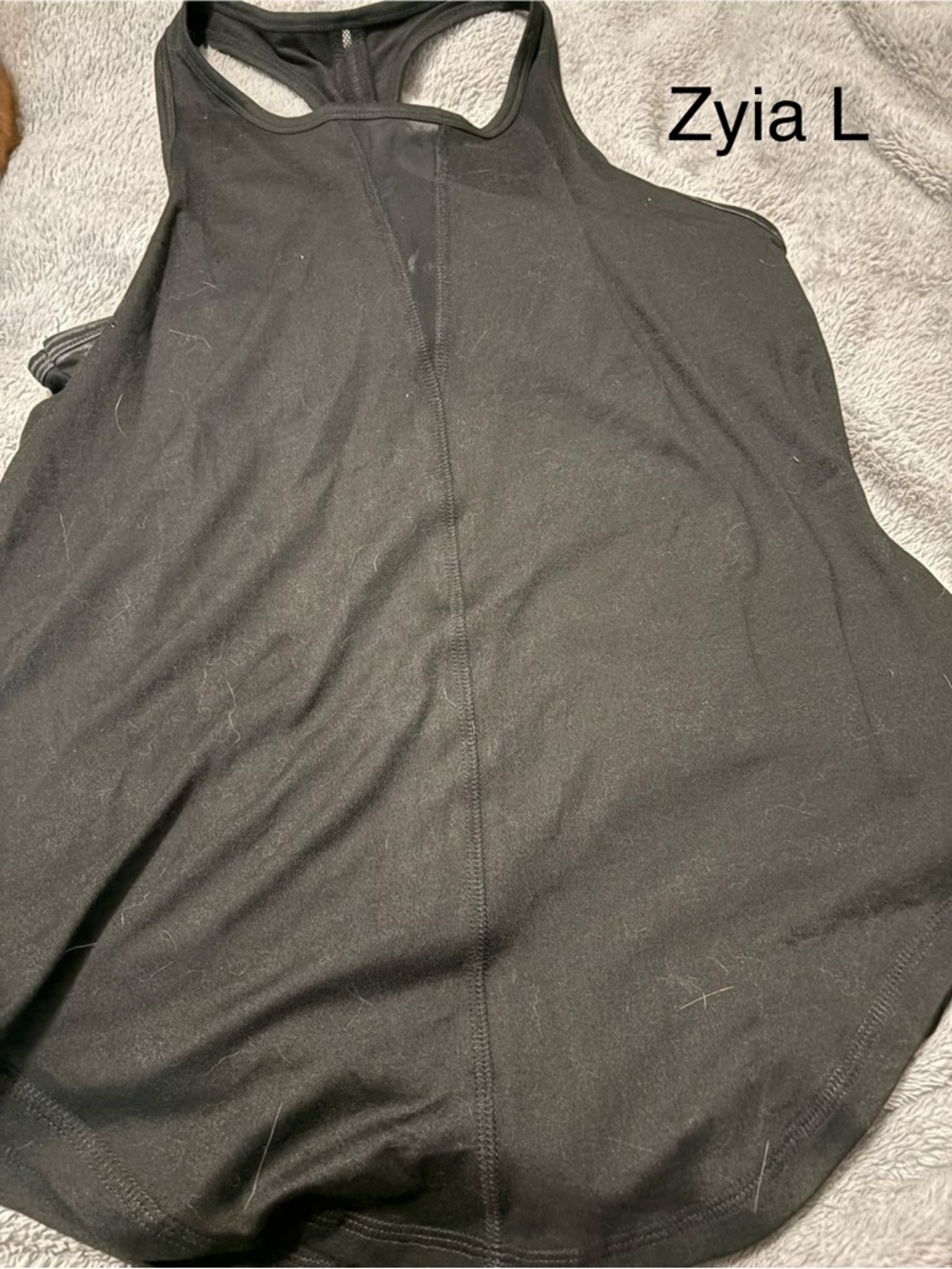 ZYIA Black Racerback Workout Tank